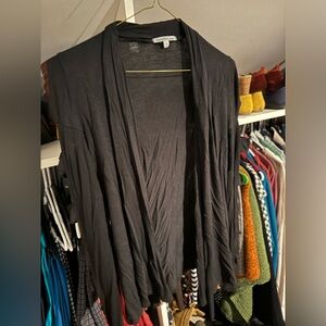 Cardigan with cut out sleeves